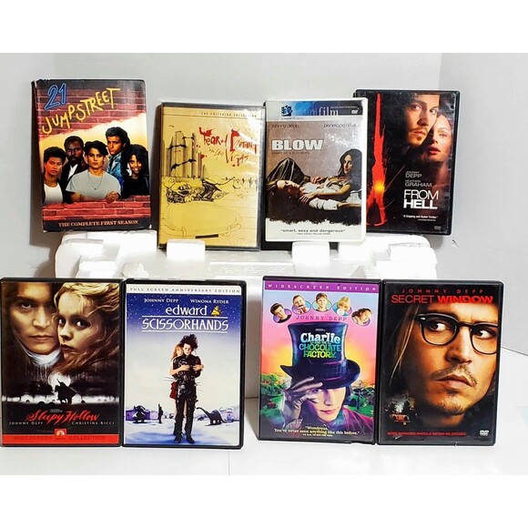 Johnny Depp DVD Lot Sleepy Hollow Blow Edward Scissorhands 21 Jump Street S1+ - Picture 1 of 16